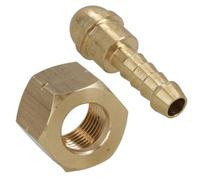AB Tools Welding Gas Hose Connector 5/16 Hose Tail With 3/8 Bsp Left Handed Thread 1Pc