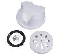 AB Tools White Classic Profile Wind Powered Rotary Roof Ventilator For Camper Trailers