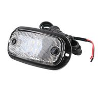 AB Tools White / Clear Led Front Marker Light / Lamp Trailer Caravan 12V 24V Tr122