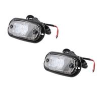 AB Tools White / Clear Led Front Marker Light / Lamp Trailer Caravan Pair 12V 24V Tr122