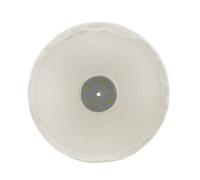 AB Tools White Close Stitched Metal Polishing Buffing Mop 12" X 1" 2 Section 2Nd Stage