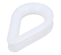 AB Tools White Nylon Rope Splice Thimble For 10mm Rope Spliced Boat Sailing Thimbles