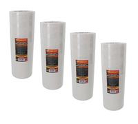 AB Tools White Parcel Packaging Tape 48mm X 68 Metres Per Roll Sealing Heavy Duty 24 Rolls