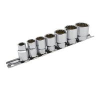 AB Tools Whitworth / Bsf / Bsw 3/8" Drive Shallow Sockets 7Pc Set 1/8"-1/2" Bi Hex Lsr29