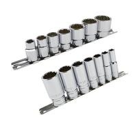 AB Tools Whitworth Bsf Bsw 3/8In Drive Shallow And Deep Sockets 14Pc 12 Sided Bi-Hex