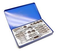 AB Tools Whitworth Tap And Die Set Bsw British Standard 23Pc Alloy Steel