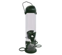 AB Tools Wild Birds Large Plastic Flip Top Seed Feeder Hanging Feeding Garden Station