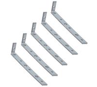 AB Tools Window Board Fixing Strap Tie Bracket 150mm Galvanised Steel Type 1 Bent 5Pk