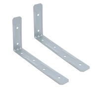 AB Tools Window Board Fixing Strap Tie Bracket 300mm Galvanised Steel Thin Fixing 2Pk