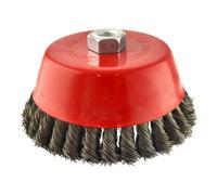 AB Tools Wire Cup Brush Wheel 150mm For 4-1/2" 115mm Angle Grinder Twist Knot Au010