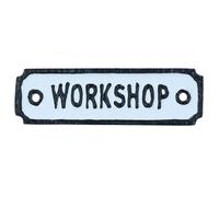 AB Tools Workshop Cast Iron Small Sign Plaque Door Wall House Gate Post Shed Garage