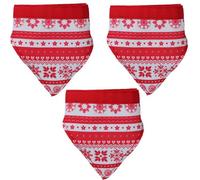AB Tools Xs/s Dog Christmas Festive Pattern Neckerchief Neck Size Approx 21-33Cm 3Pk