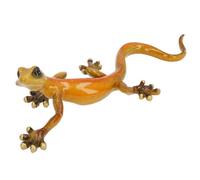 AB Tools Yellow Speckled Gecko Lizard Resin Wall Shed Sculpture Statue House Large