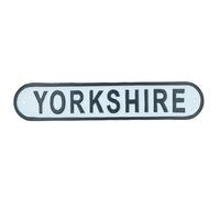 AB Tools Yorkshire Cast Iron Sign Plaque Wall Door Fence Gate Post House Garden Yard