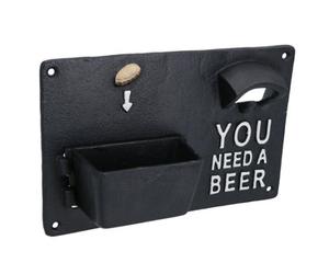 AB Tools You Need A Bottle Opener Cast Iron Sign Gift Garage Door Shed Bar