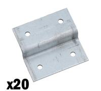 AB Tools Z Panel Clip Wooden Gates Trellis Timber Wood Fence Post Security Bracket 20Pk