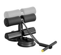 Ab Trainer - Portable Adjustable Sit-Up Bench | Home Gym Abdominal Workout Equipment With Suction Cups | Resistance Bands, Core Exercise Device For Girls Boys Indoor Fitness