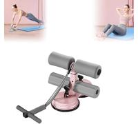 Ab Training Auxiliary Device, Double Suction Cups, Three Levels of Height Adjustment, Multi-functional Adjustable Trainer Equipment, Fitness Equipment for Home & Gym (Beige)