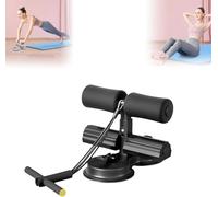 Ab Training Auxiliary Device, Double Suction Cups, Three Levels of Height Adjustment, Multi-functional Adjustable Trainer Equipment, Fitness Equipment for Home & Gym (Black)