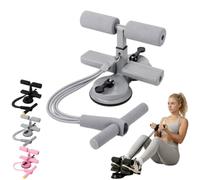 Ab Training Auxiliary Device with Double Suction Cups,3-Level Adjustable Ab Trainer Equipment,Situp Machine,Sit-Up Bar Foot Holder for Core Strength,Portable Full Body Fitness Equipment for Home Gym