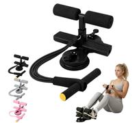 Ab Training Auxiliary Device with Double Suction Cups,3-Level Adjustable Ab Trainer Equipment,Situp Machine,Sit-Up Bar Foot Holder for Core Strength,Portable Full Body Fitness Equipment for Home Gym