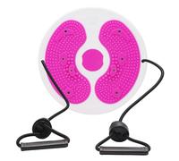 Ab Twist Waist Disc Board,Adjustable Waist Trainer Twisting Disc with Handles,Waist Slimming Balance Rotating Disc with Massage Foot Sole for Slimming Waist Arms Hips and Thighs (Red)