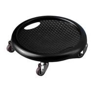 Ab wheel， 4 Wheel Sliding Plate Abdominal Muscle Exerciser Multi-Function Body Exercise System Roller(Black)