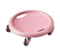 ab wheel, 4 Wheel Sliding Plate Abdominal Muscle Exerciser Multi-Function Body Exercise System Roller Fitness Mute(Pink)