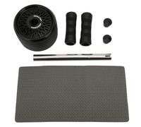 AB Wheel Abdominal Roller Gym Strength Equipment Upgraded Wide Non Slip Rubber Wheel Silent Multi Directional Design for Home Gym Workout Black Red 12.4in (Tornado black)