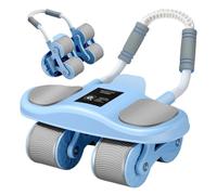 Ab Wheel - Abdominal Wheel Ab Roller Machine,Automatic Rebound Trainer with Elbow Support, Workout Equipment Machine for Strength Training Gym Home Men Women Fitness