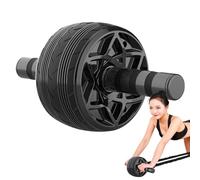 Ab Wheel, Home Workout Trainer, Core Exercise Equipment, Automatic Rebound Abdominal Roller, Full-Body Strength Tool, Ideal for Gym, Fitness Training, Core Activation, (Black/Red)