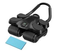Ab Wheel Roller - Exercise Wheel for Abdominal Muscles with Timer, Automatic Rebound Machine, Abdominal Rollers, Support Rollers with Elbow Support for Workout, Muscle Strengthening, Training, Men