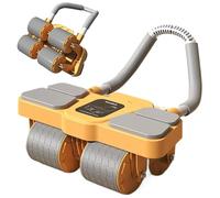 AB Wheel Roller for Core Training, Abdominal Wheel AB Roller | ELBOW Support AB Wheel Auto Rebound - Core Trainer Home Fitness Workout Equipment for Muscle Strengthening, Body Building