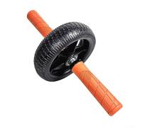 Ab Wheel Roller with High-Strength Steel Core, Non-Slip EVA Handles for Core Strength Training, Suitable for Home Gym Fitness on Wood Floors and Mats(black+orange)