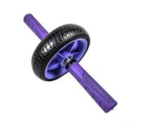 Ab Wheel Roller with High-Strength Steel Core, Non-Slip EVA Handles for Core Strength Training, Suitable for Home Gym Fitness on Wood Floors and Mats(purple+purple)