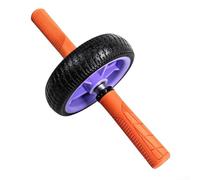 Ab Wheel Roller with High-Strength Steel Core, Non-Slip EVA Handles for Core Strength Training, Suitable for Home Gym Fitness on Wood Floors and Mats(purple+orange)