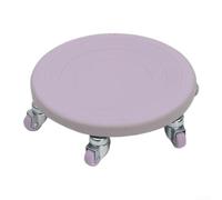 Ab Wheel with Six Silent PU Rollers Steel Frame 360 Rotation and Soft Rubber Non Slip Disk Designed for Consistent For Home Workouts (purple)