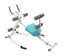 Ab Workout Equipment - Adjustable Ab Machine with 2 Resi Bands & LCD Display for Effective Core Training at Home Gym & Office - Full Body Waist Trainer