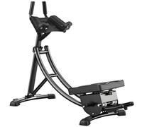 Ab Workout Equipment, Foldable Ab Machine Coaster Abdominal Crunch Trainer with LED Display, 330Lbs Weight Capacit for Home Gym Core Workout Equipment