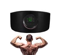 Ab Workout Stimulator - Electronic Pulse Trainer, Slimming Shaper, Toning Belt | Adjustable Intensity Settings with 6 Smart Massage Programs, disposi