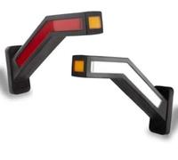 AB1 flexzon Led Side Stalk Maker Lights X2 3 Colors Truck Trailer Chassis Camper 8.6 Inch. H
