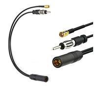 AB1 Universal Car Splitter Adapter Active Antenna DAB FM/AM SMB Aerial Cable Converter