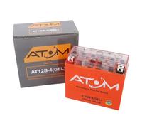 AB12B-BS - Atom Gel Motorcycle Battery Factory Sealed 12V 10Ah