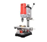 AB2856T Mini Rotary Table Drilling Machine Multi-Function Bench Drill Small Home Small Electric Drill Milling Machine Various Materials(Package 2)