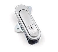 AB303 Zinc Alloy Electric Cabinet Handle Lock Plane Lock 1Pcs(Silver)