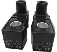 AB310 Solenoid Valve Coil - 1pcs Water Valve, Normally Open, Inner Hole 13.5mm, Height 32mm, AC220V/DC24V 1pc(220V)