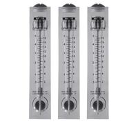 AB46-3X 0.5-5 GPM 2-18 LPM Water Flow Panel Mount Type Flowmeter Clear Gray