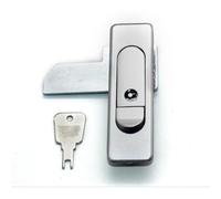 AB509 Zinc Alloy Steel Cabinet Plane Lock 88.5x26.5mm Mailbox Flat Cabinet Lock Industrial Distribution Box Plane Lock 1Pcs(with Key)