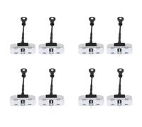 AB56 8PCS Front Door Check Stop Compatible With 09-13 1.8L 2.4L(Silver) | Part No 68610-02160; Fits Both Sides; Includes Door Stay STOP/CHECK Strap Limiter