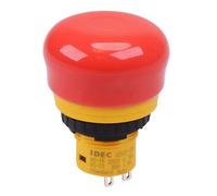 AB6E-3BV02PRH Unibody 16mm Emergency Stop Switch 30mm Mushroom 2NC IDEC